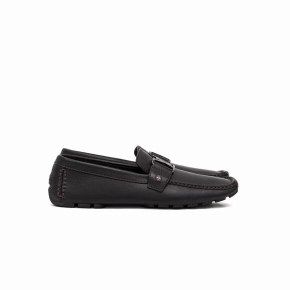 Louis Vuitton Men\'s Monte Carlo Buckle Moccasin Loafers Black Leather US 7.5 main image 13